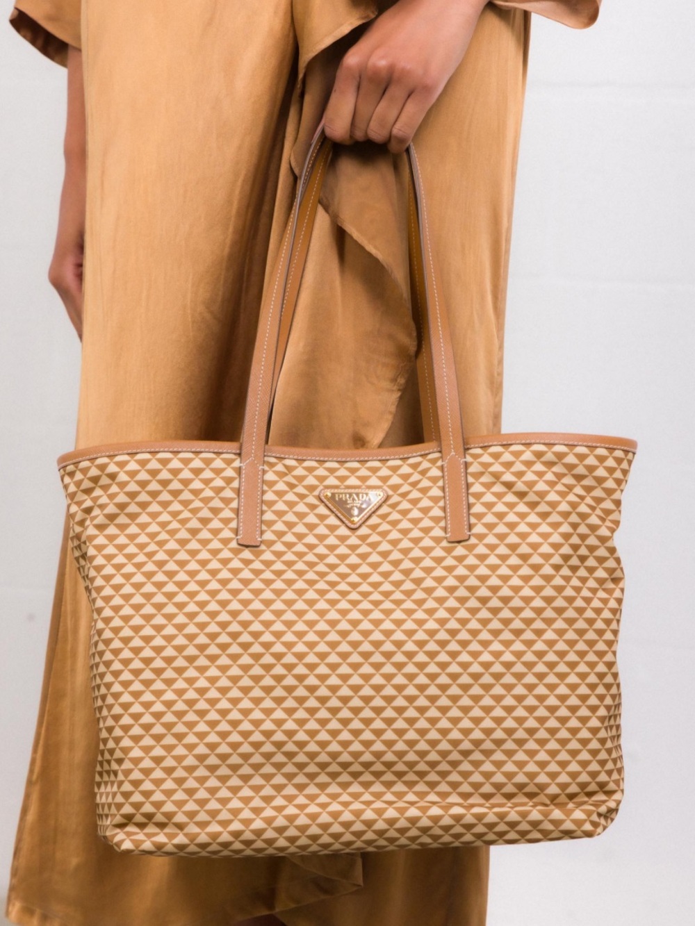 Prada Printed Nylon Tote Like New - Picture 14 of 15
